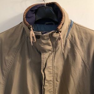 EUC G III Outerwear Cotton Leather trim Raincoat